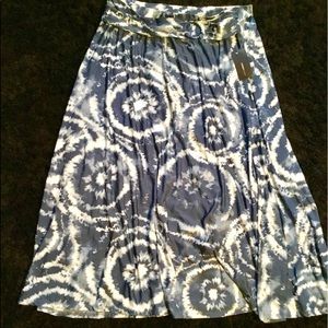 Robert Louis Blue & White the dye skirt